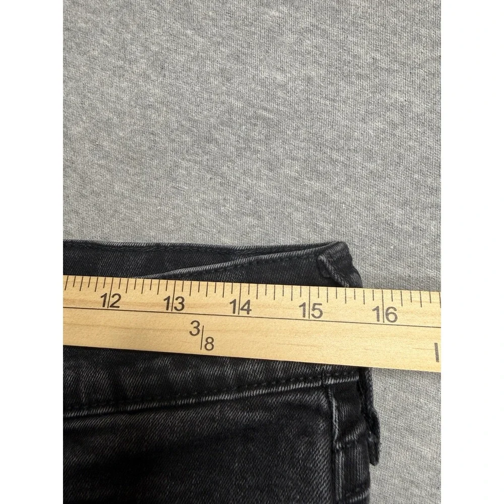 True Religion Ricky Relaxed Straight Jeans Men's 30 Black Flap Pockets Logo